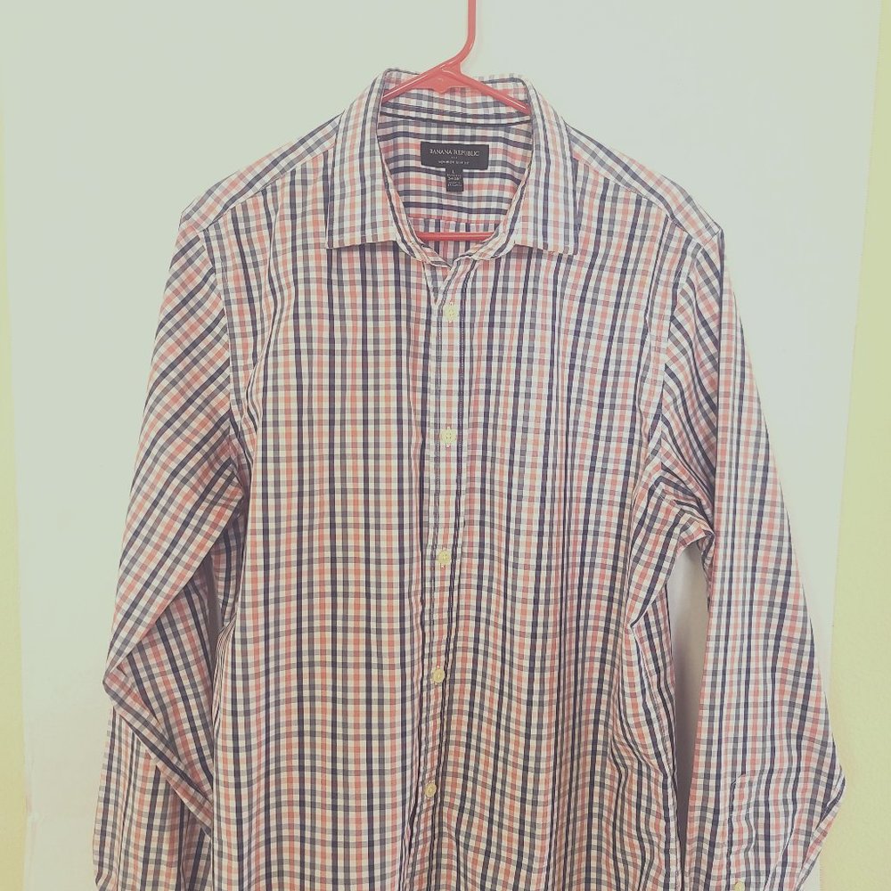Banana Republic Dress Shirt Slim-Fit Large